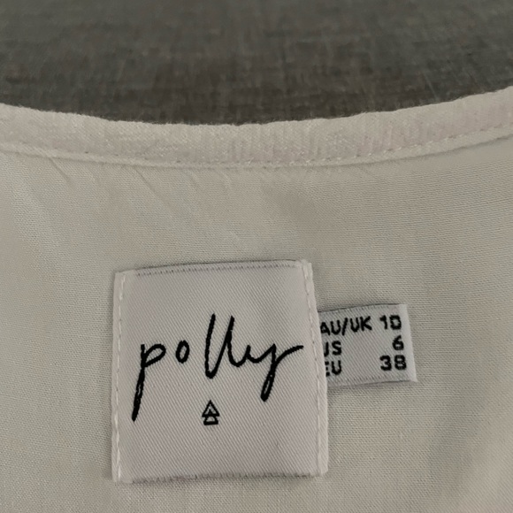 Princess Polly size 6 linen like dress - Picture 3 of 3